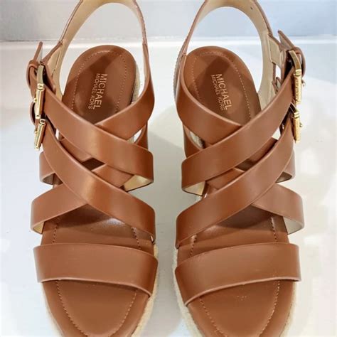 michael kors jocelyn sandalen braun schuhe|michael kors ladies sandals.